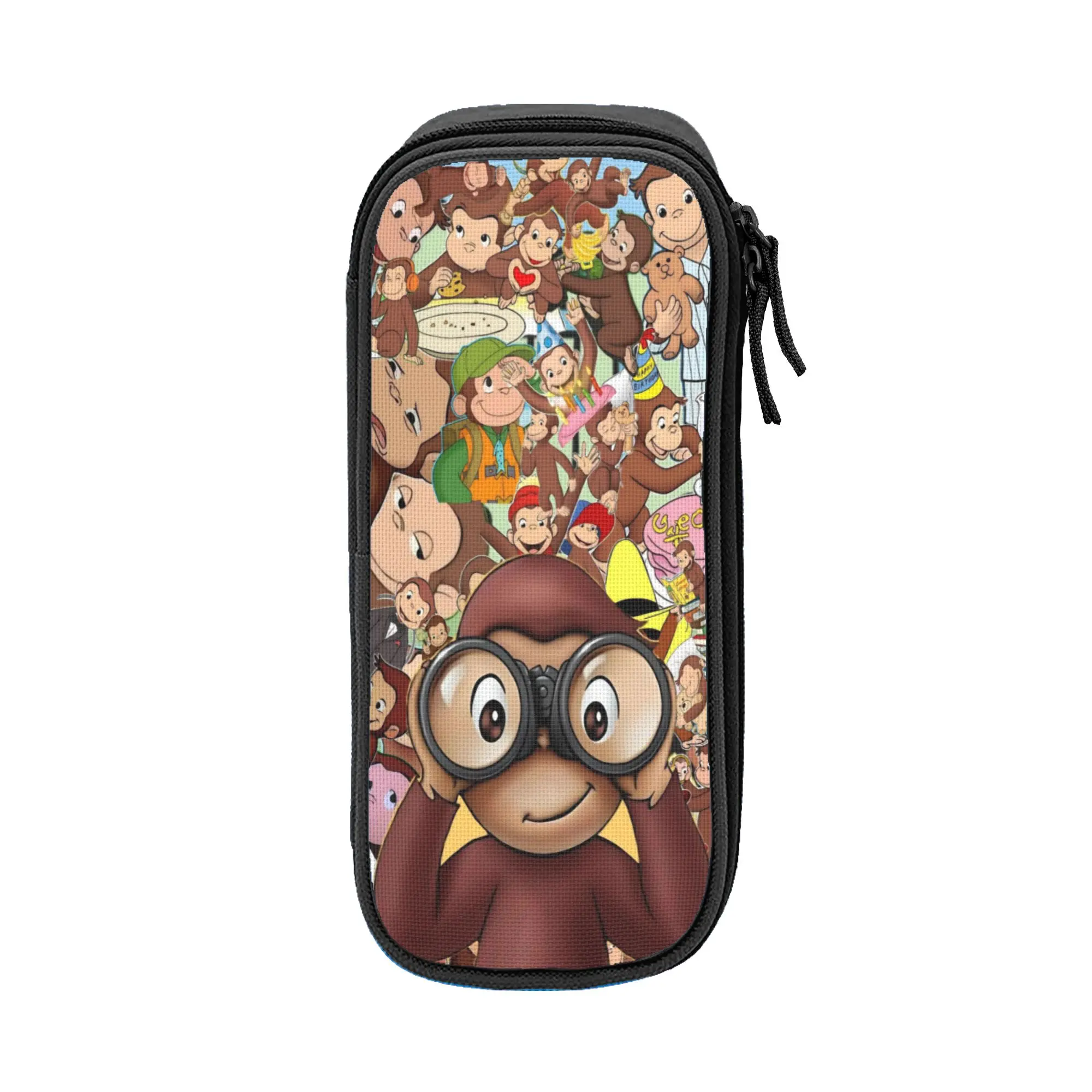 caixa-de-canetas-de-grande-capacidade-george-o-curioso-macaco-africano-material-escolar-camada-dupla-bolsa-de-maquiagem-para-meninas-presente-de-aniversario