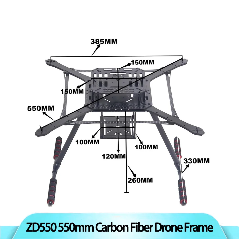 

ZD550 550mm Carbon fiber Drone Frame FPV Quad APM Pixhawk Ardupilot Quadrotor Rack RC Multicopter Multi-Rotor With Landing Gear