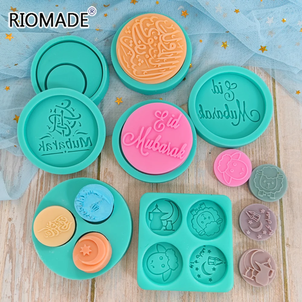 Arabic Font Moon Ramadan Silicone Mold DIY Chocolate Biscuit Dessert Fondant Baking Cake Tools Handmade Making Epoxy Resin Mould