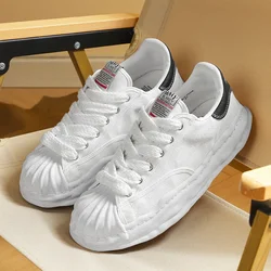 Summer Comfortable and Lightweight Canvas Thick Sole Heightened Small Whiteboard Shoes 2024 New Edition