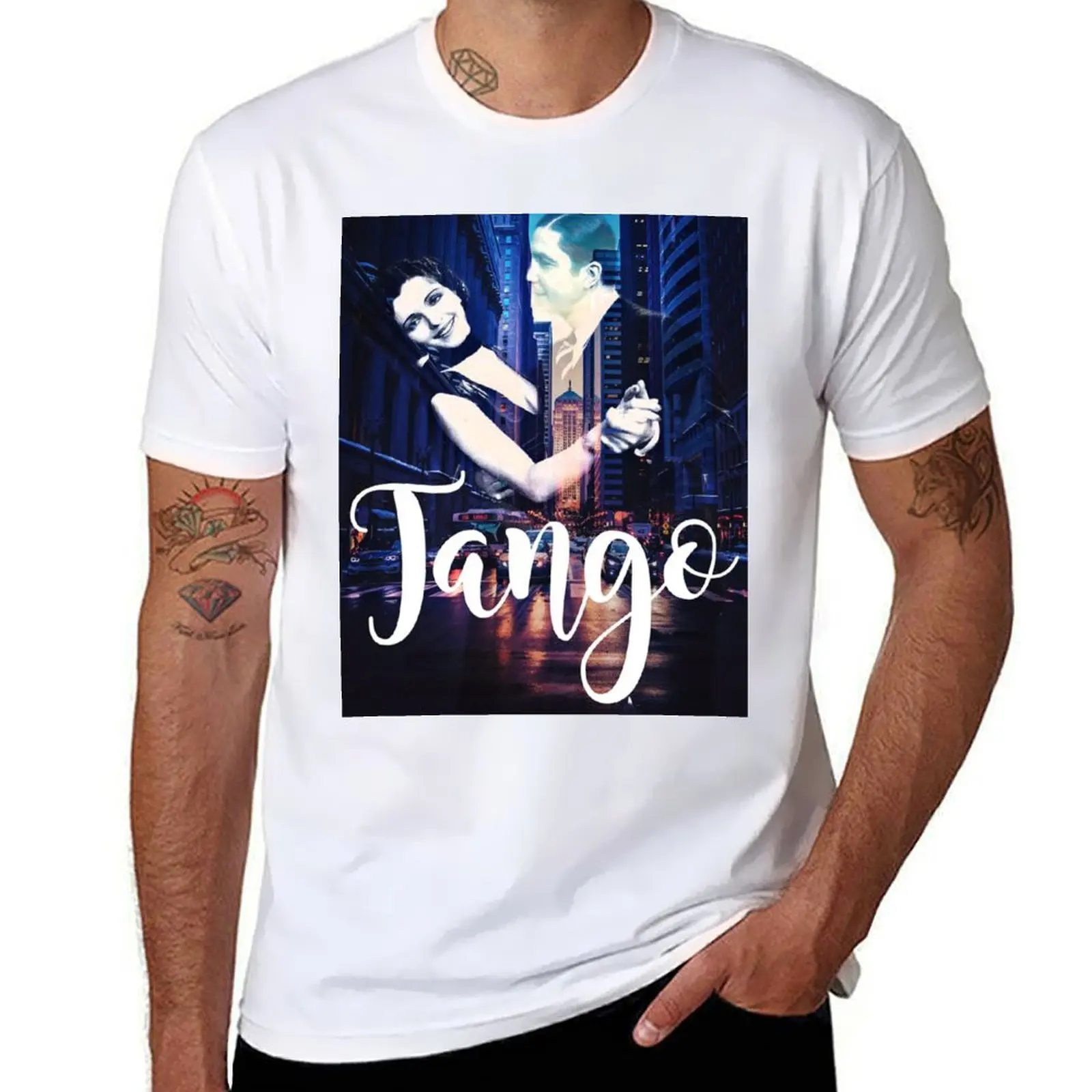 

Tango in the City 1 with Gardel and Mona Maris in 1934 movie T-Shirt t shirt man casual anime tshirt T-Shirt