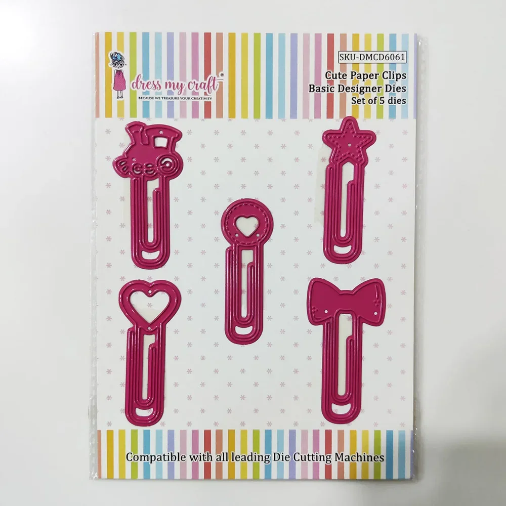 Cute Paper Clips Metal Cutting Dies Scrapbook Diary Decoration Stencil Embossing Template DIY Greeting Card Handmade 2026 new view 6