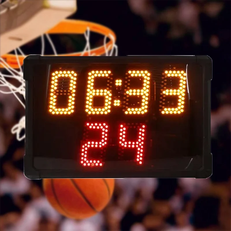 Waterproof Basketball Shot Clock with Loud Speaker, 24 Seconds