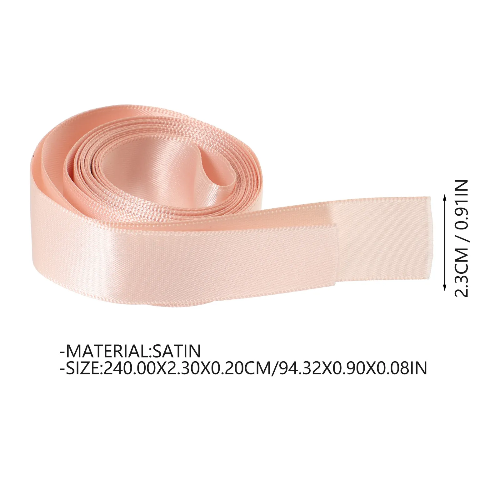 2Pcs High Quality Satin Pointe Shoe Ribbon Ballet Shoe Parts for Dancing Comfortable Foot Protection Stage Performance Easy Sew
