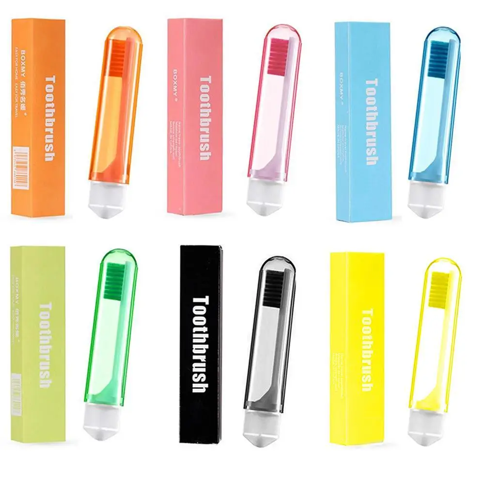 Travel Portable Folding Toothbrush Super Soft Fold Teethbrush Oral Cleaning Hygiene Tool for Camping School Home Use