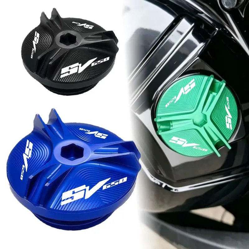 Motorölkappen-Schrauben, Kraftstoffeinfülldeckel-Schutz, Zubehör für Motorräder, für Suzuki SV650 SV650S SV 650 650S 650X SV650X GLADIUS