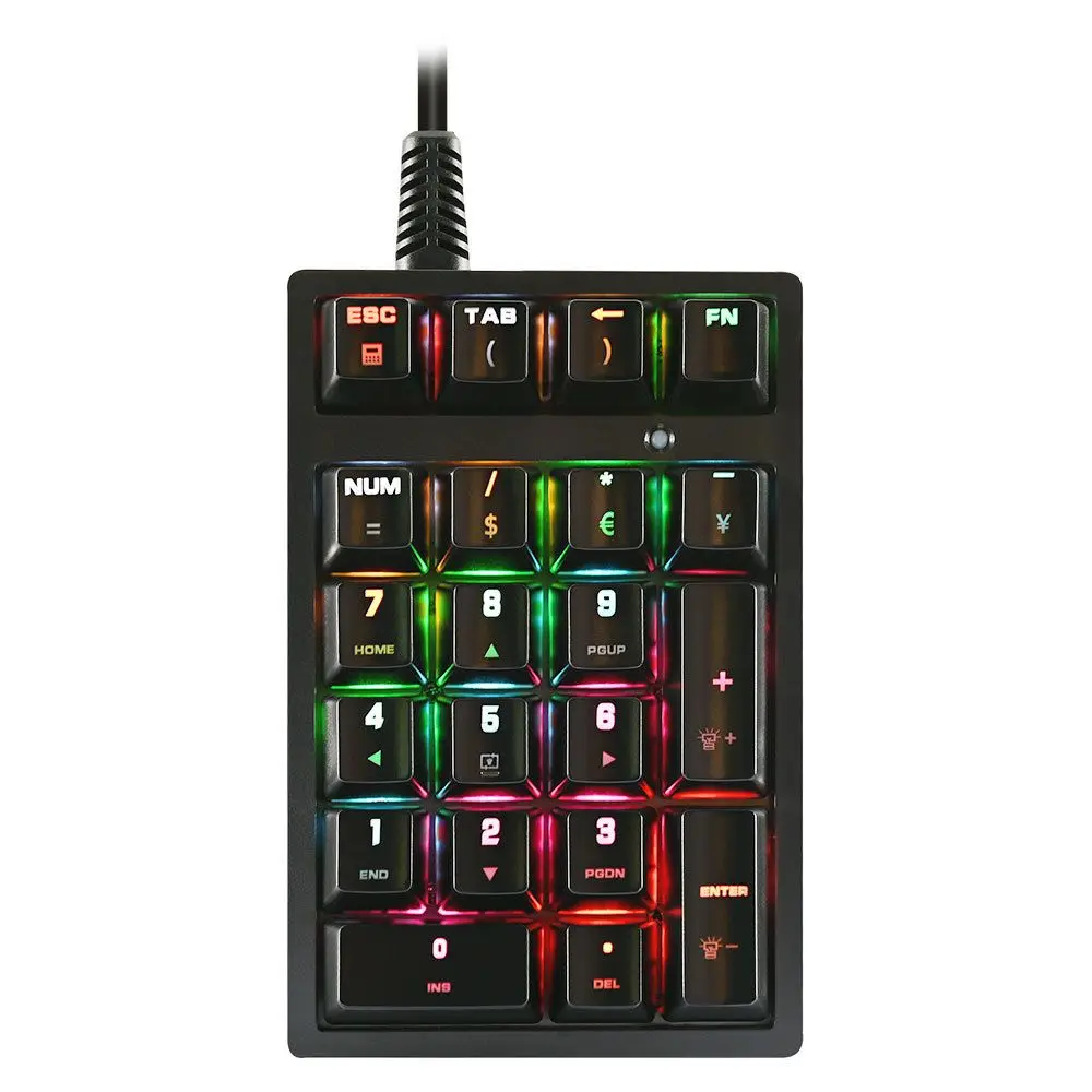 

Multi-Functional K21 21 Keys Number Pad Numpad Numeric Keypad Accounting Keyboard