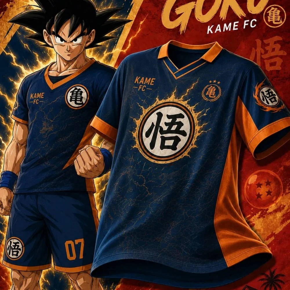 2026 New Special Edition Dragon Ball Goku Short Sleeve Collar Business Polo Shirt Men's Women's T-shirt Oversized Sports Jersey