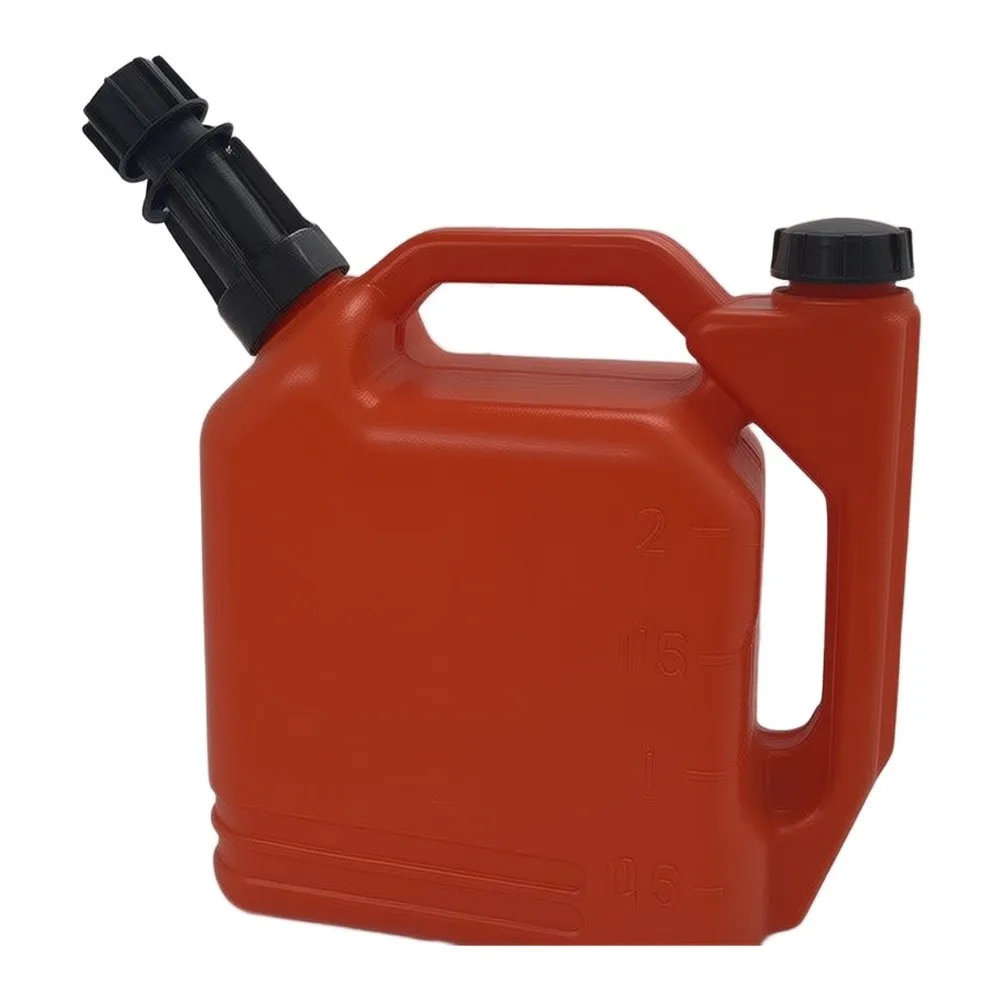 2L Fuel Mixing Can With Clear Ratio Marks Leak Resistant For Gas Oil Mix Container For Chainsaw Trimmer For Outdoor Power