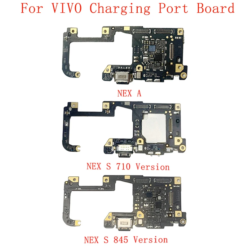 

USB Charging Dock Port Board MIC Flex Cable Connector For VIVO NEX A NEX S Dual Display SIM Card Reader Repair Parts