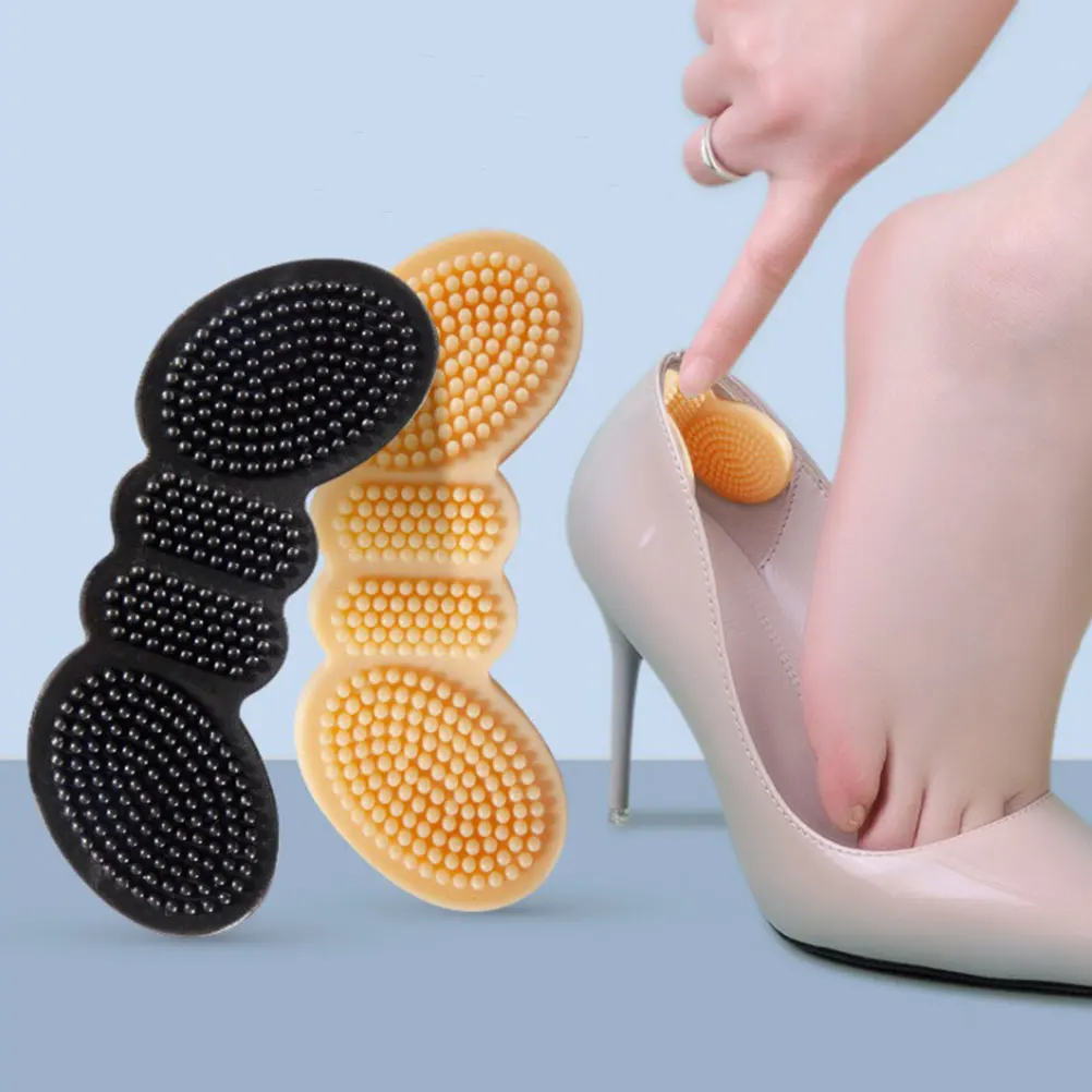 

4 Pairs Heel Stickers Silicone Liners Feet Pads Shoes 4D Protectors Women Cushions Heels Lining Safe Comfortable