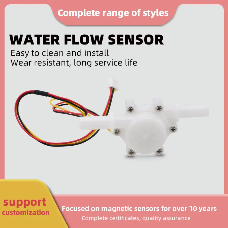 

Water flow sensor flow meter sensor controller Hall pulse signal water heater water dispenser juice machine high temperature