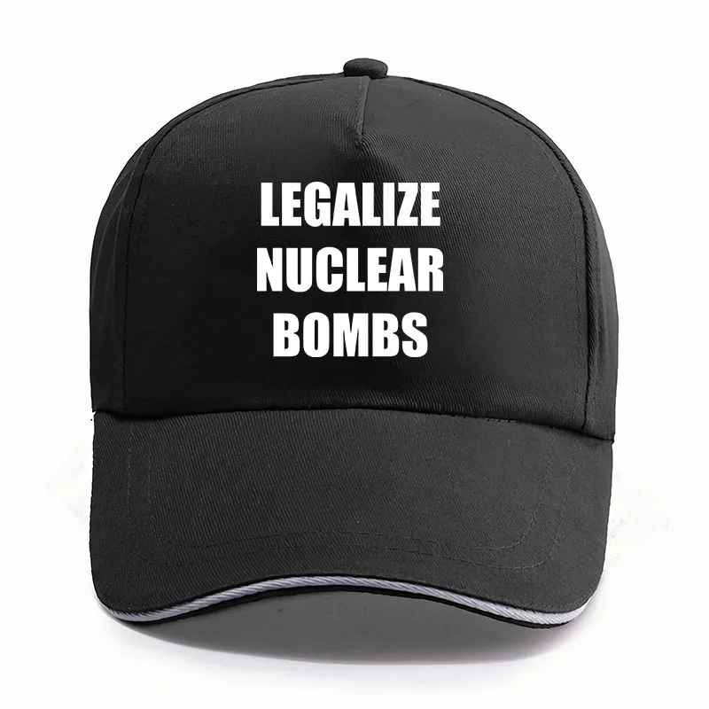 Legalize Nuclear Bombs Baseball Cap Pop Music Fans Hats Casual Unisex Caps