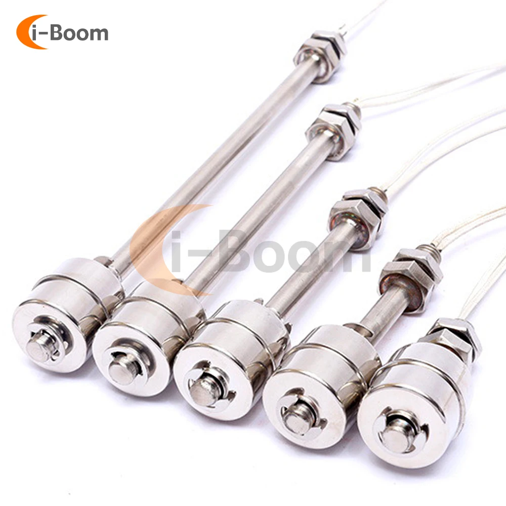 AC/DC 110V 220V 304 Stainless Steel Float Switch Liquid Level Switch Water Level Switch High Sensitivity Sensor Float Valves