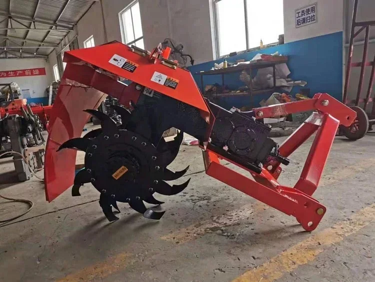 Agricultural equipment 45hp tractor mounted Rotary blade disc ditch digger trencher