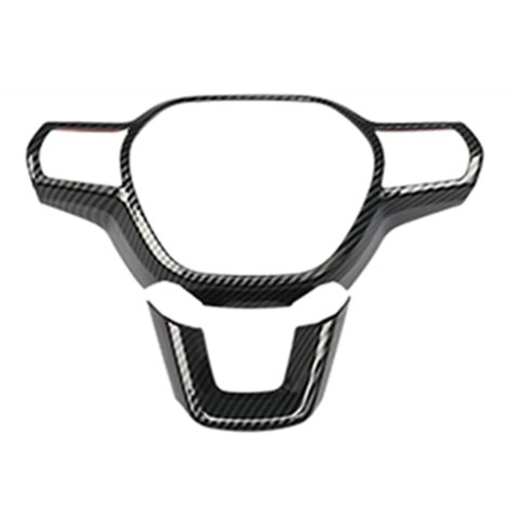 

Upgrade Your For Honda For Accord 2023 2024 Interior with Stylish Carbon Fiber Steering Wheel Cover Trim (2pcs)