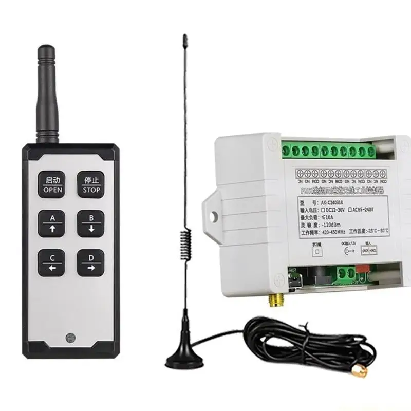 F62C Quick Response 4 Channel  Wireless Relays Controller for Hydraulic Cranes and Electric Winches
