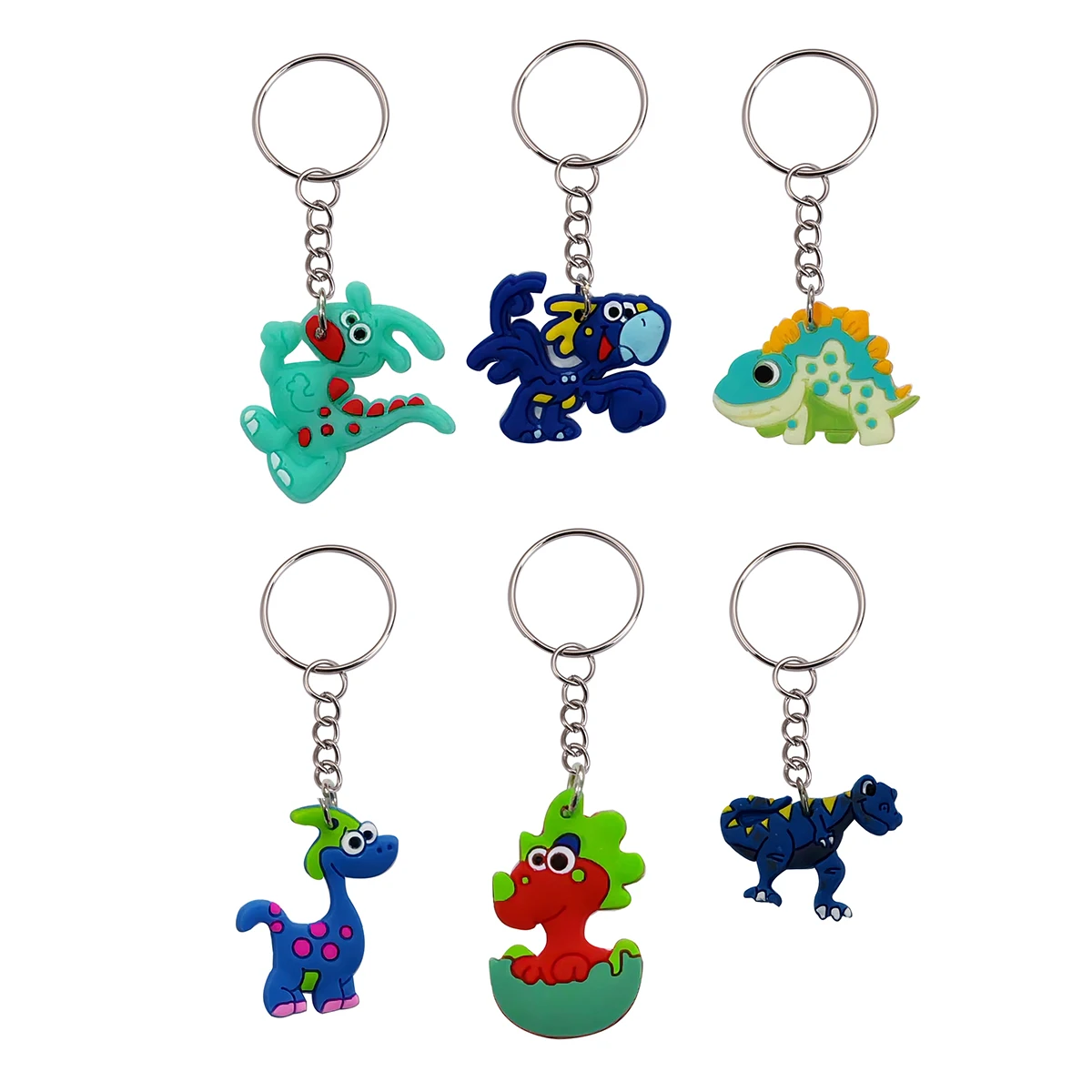 36 Stück Cartoon-Tier-Schlüsselanhänger, Mini-Dinosaurier-Schlüsselanhänger als Klassenzimmerpreise, Dekoration für Handtaschen, Geburtstagsparty-Geschenke – Detail 4