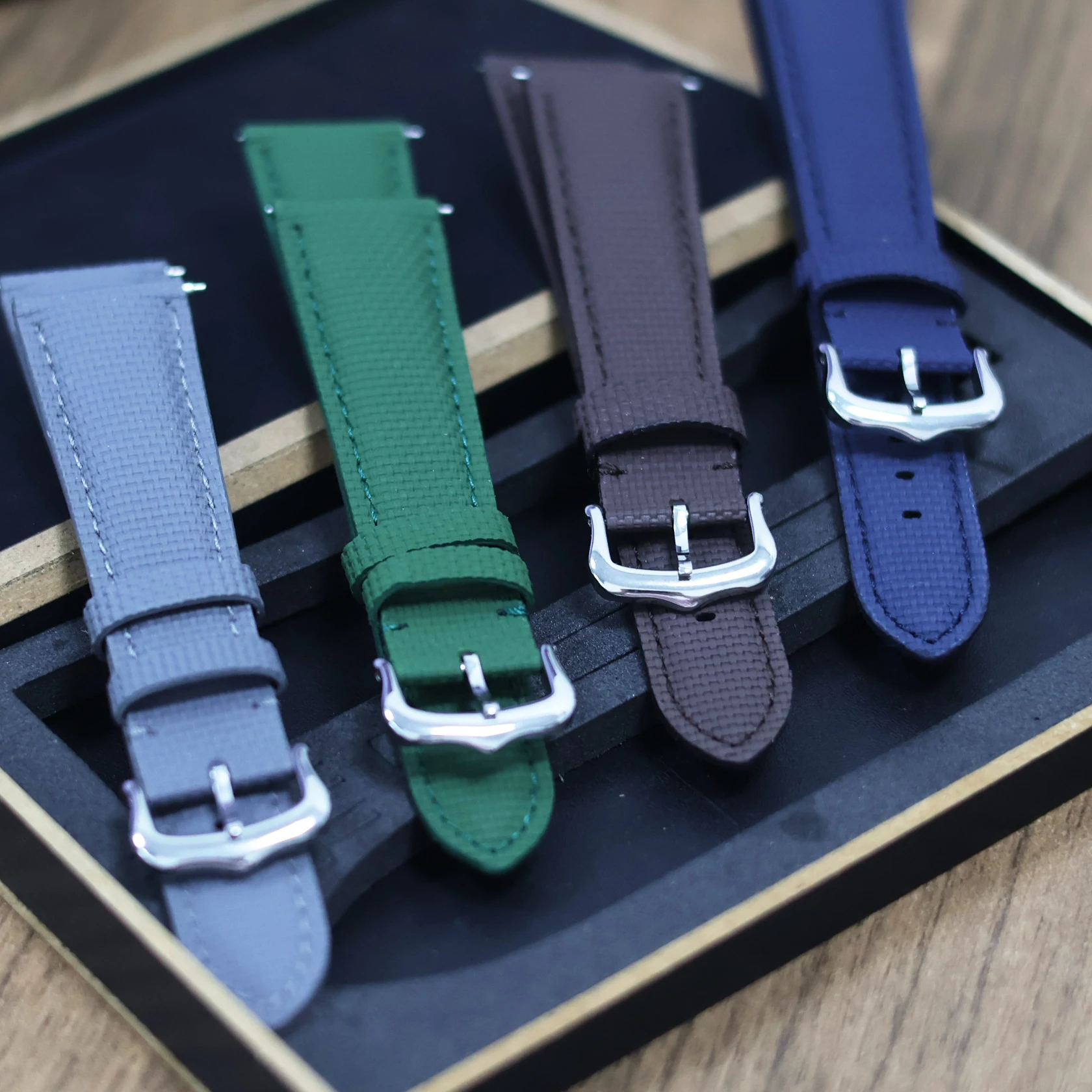 18 19 20 21 22mm Fit For Omega Speedmaster Series Watch Sailcloth Signature FKM Rubber Watch Strap with Quick Release Bar Band