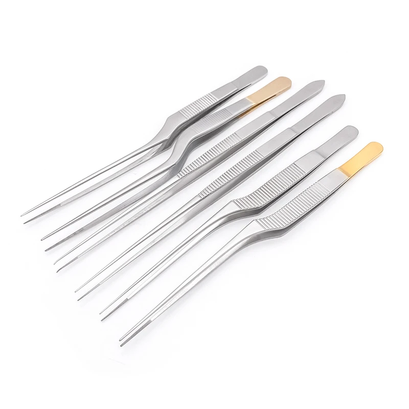 Professional หู-หยิบเครื่องมือทําความสะอาด Earwax ปืนรูปแหนบโค้งพร้อมฟันสแตนเลสหู-หยิบแหนบ