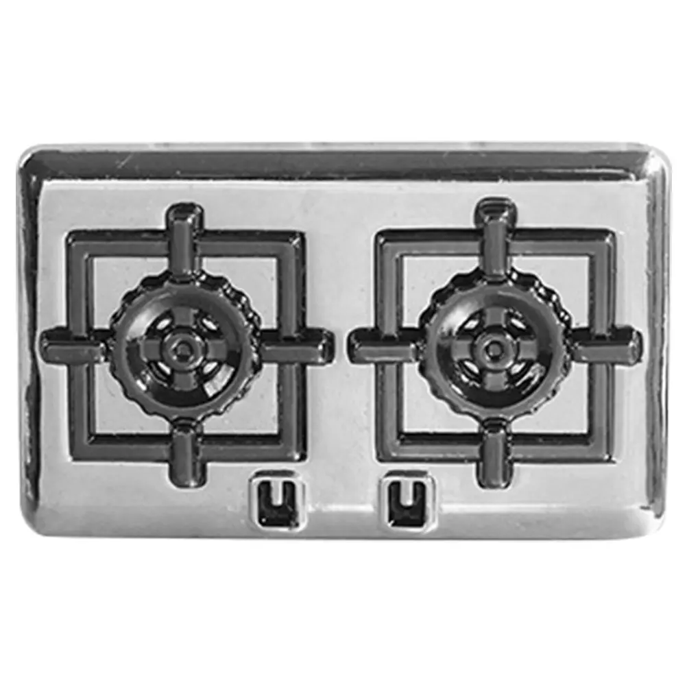 

Mini Gas Stove Simulation for Kids Pretend Cooking Playhouse Accessory Educational Hand-Eye Coordination Development