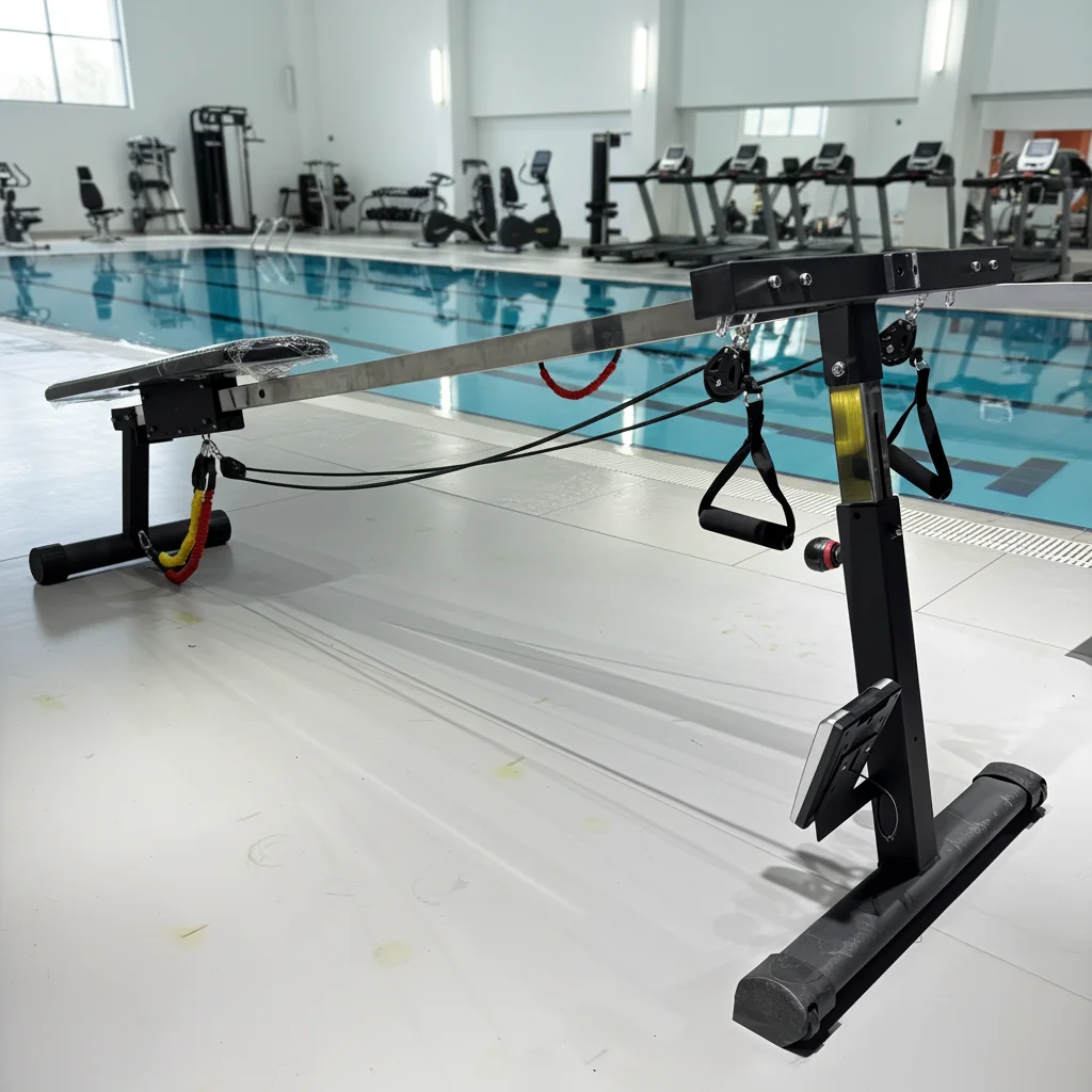 Basic Dry Land Swim Training Machine Adjustable Resistance Swim Simulator for Swimmer Home Gym Club Cardio Workout Equipment