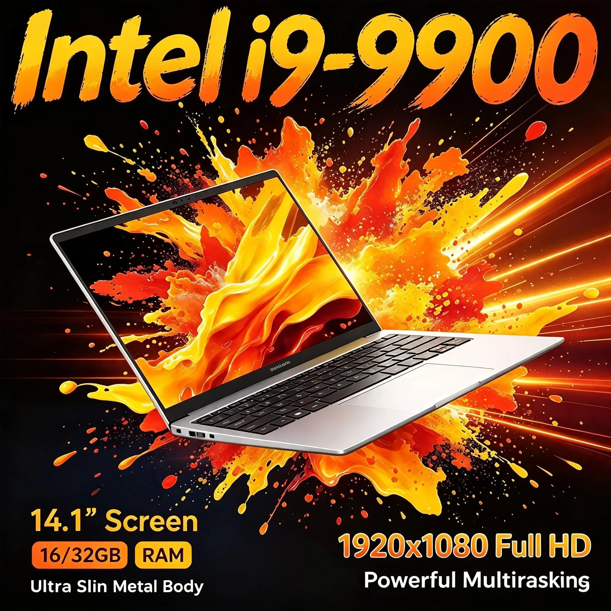 Portátil Intel Core i9 14,1" 32GB 2TB