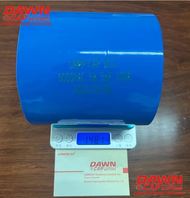 DAWNCAP  DCC 0.0583UF 58.3nF  5000VAC 100A   Water &Wind Cooled  Big Current  Resonant  Capacitor