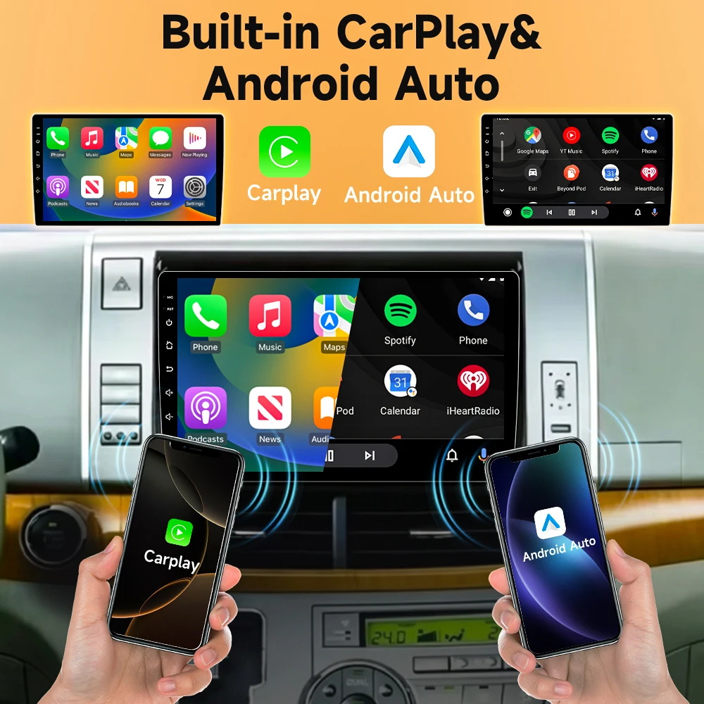 Carplay Auto Car Radio For Toyota Previa XR50 3 III Estima 2006-2019 Android 16 GPS Multimedia Video Player Autoradio Stereo BT