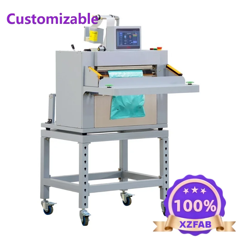 Factory Direct 2026 KZA-500R express bag baler, baler bag throwing and sticking single sealing machine, fast continuous rolling