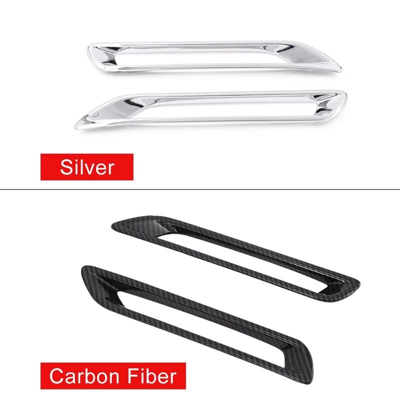 For Toyota RAV4 XA50 2019 2020 2021 2022 2023 2024 2025 RAV 4 Hybrid ABS Car Rear Fog Light Decoration Frame Cover Trim Stickers 3