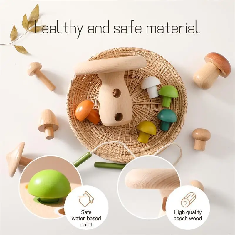 Wooden Toy Rattle Montessori Threading Board Educational Toy 3d Puzzle Game Threading Toy For Boy Children Gifts Educational Toy