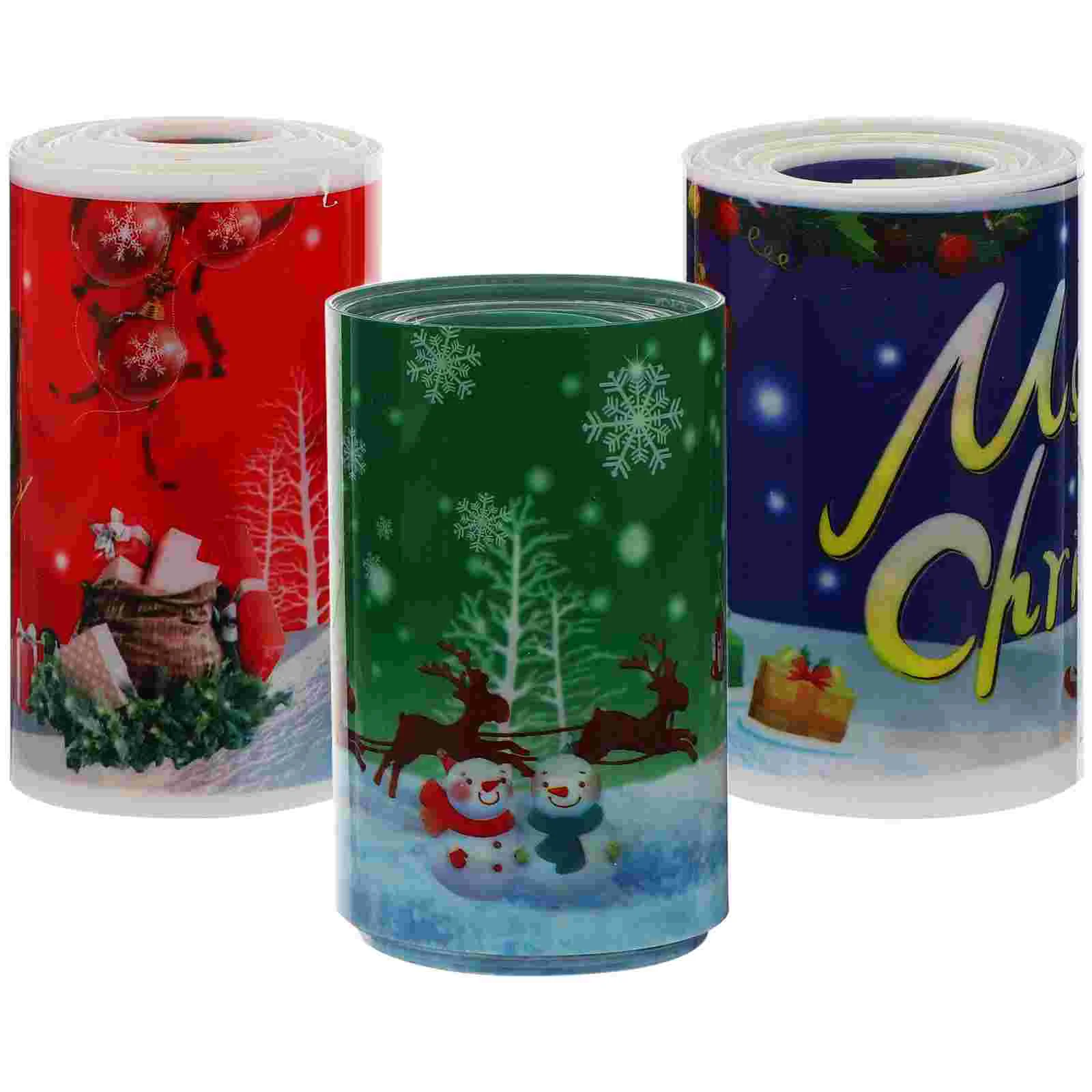 3 Rolls Decor Cake Christmas Border Cupcake Wrapping Tool Paper Mousse Decoration