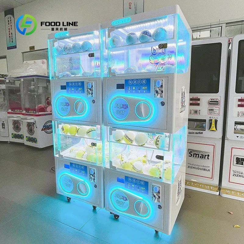 Customized  Indoor Commercial Entertainment Coin Operated Doll Machine, Surprise Eggs Capsule Toy Vending Prize Game Machine