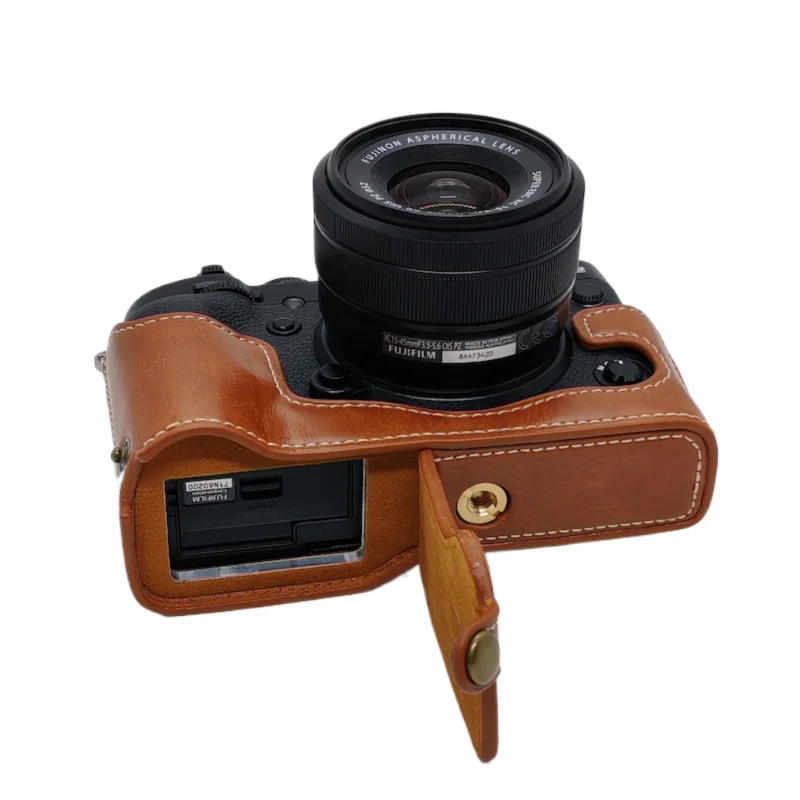 New Vintage Video Camera case half bag for Fujifilm fuji XT2 XT-2 XT3 XT-3 Digital camera High quality Bottom camera bag skin