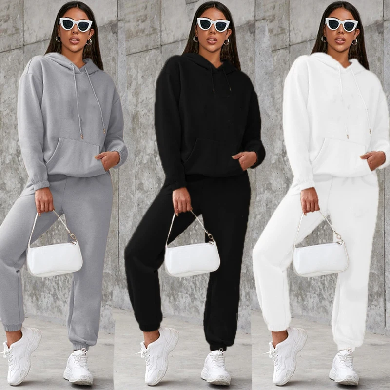 

Fashion Women Hoodies + Pants Set Casual Tracksuits Plus Size Sports Clothing Sets