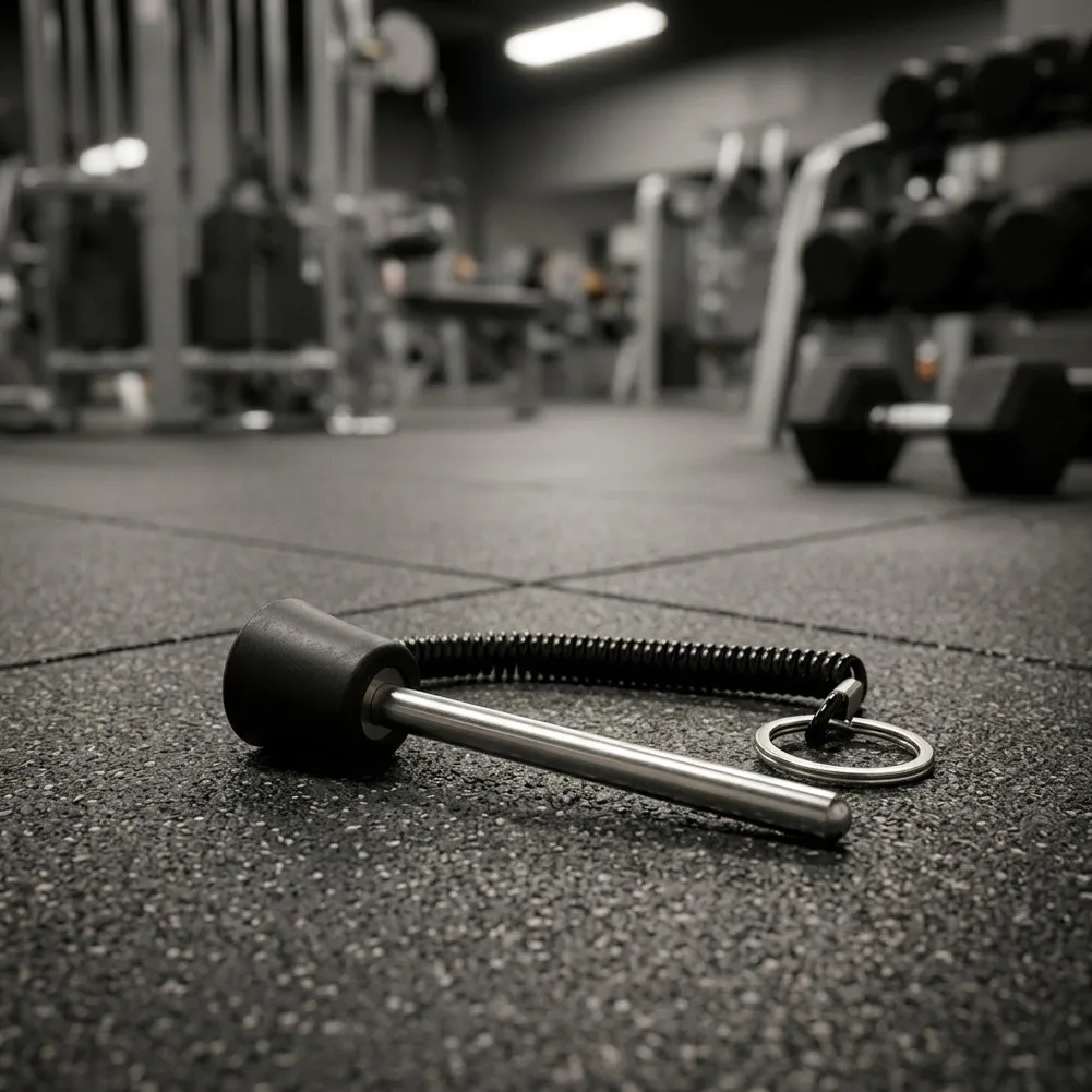 Weight Stack Pins with Dual-Lock Mechanism and Pull Rope for Dependable Use on Multi-Functional Training Equipment