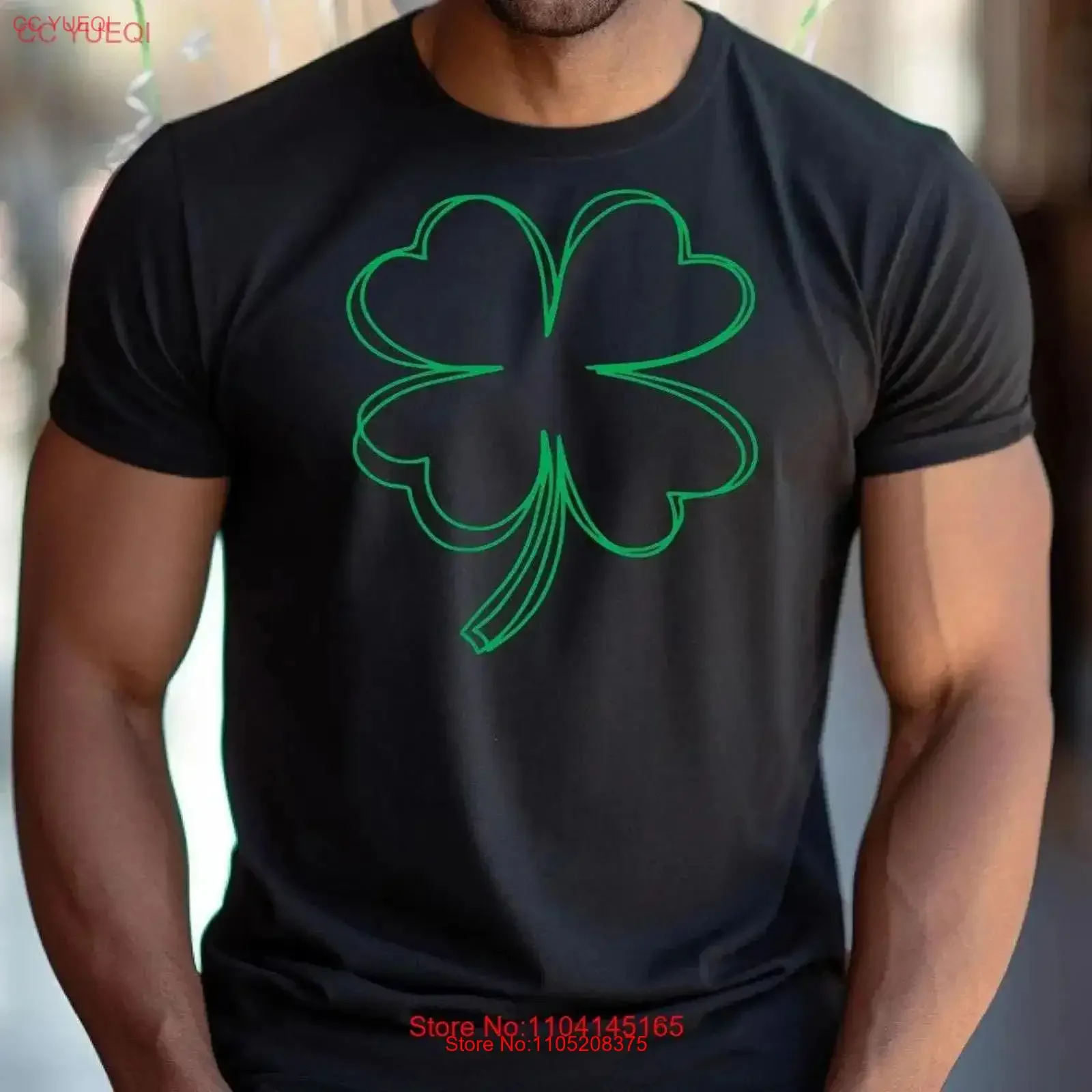 

Футболка Lucky с блестками Shamrock, ирландская женская футболка на день Святого Патрика, винтажная, слегка стильная, уличная, дышащая