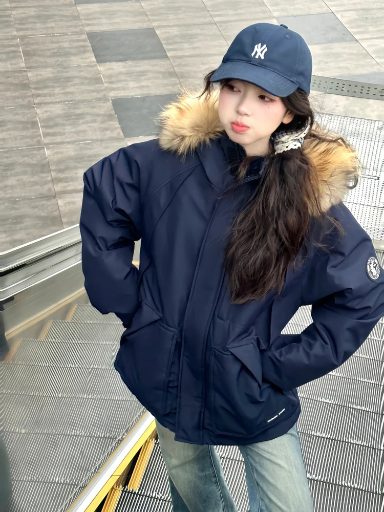 Parkas Real Fur Womens Autumn  - Women'S Real Y2K Fashion 评论和价格