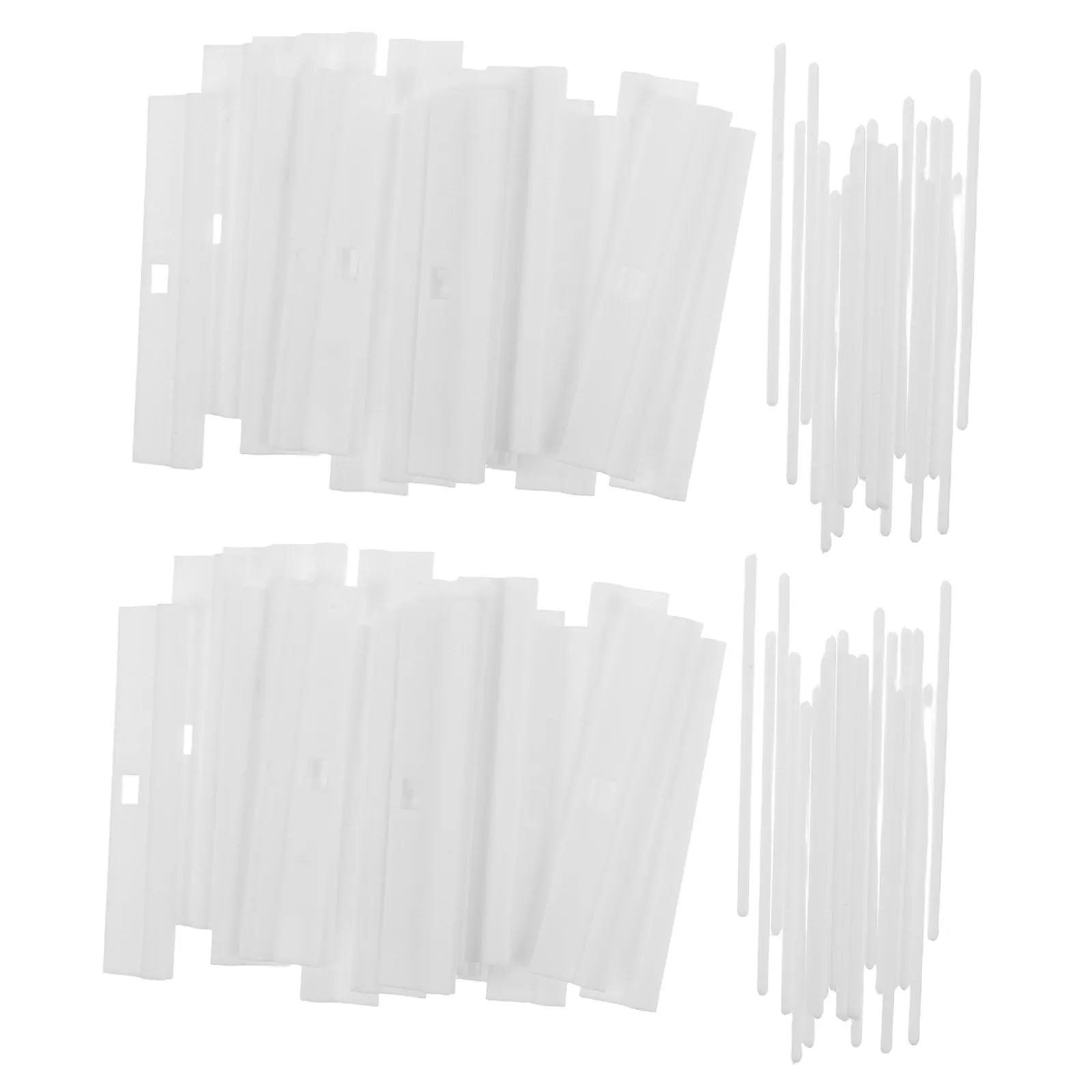 

50 шт. пластиковых фиксаторов для вертикальных жалюзи, 89 мм, сменные зажимы для штор, аксессуары для оконных систем