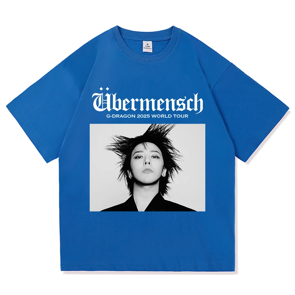 G Dragon Übermensch T Shirt Men/Women Aesthetic Funny Letter Print