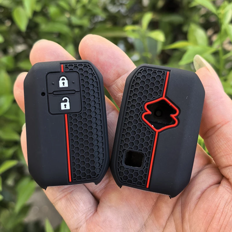 Key Case for Suzuki Swift GXL Sport Katana Vitara Ignis Jimney XL7 Ertiga Silicone Holder Car Accessories Keychain Key Cover FOB