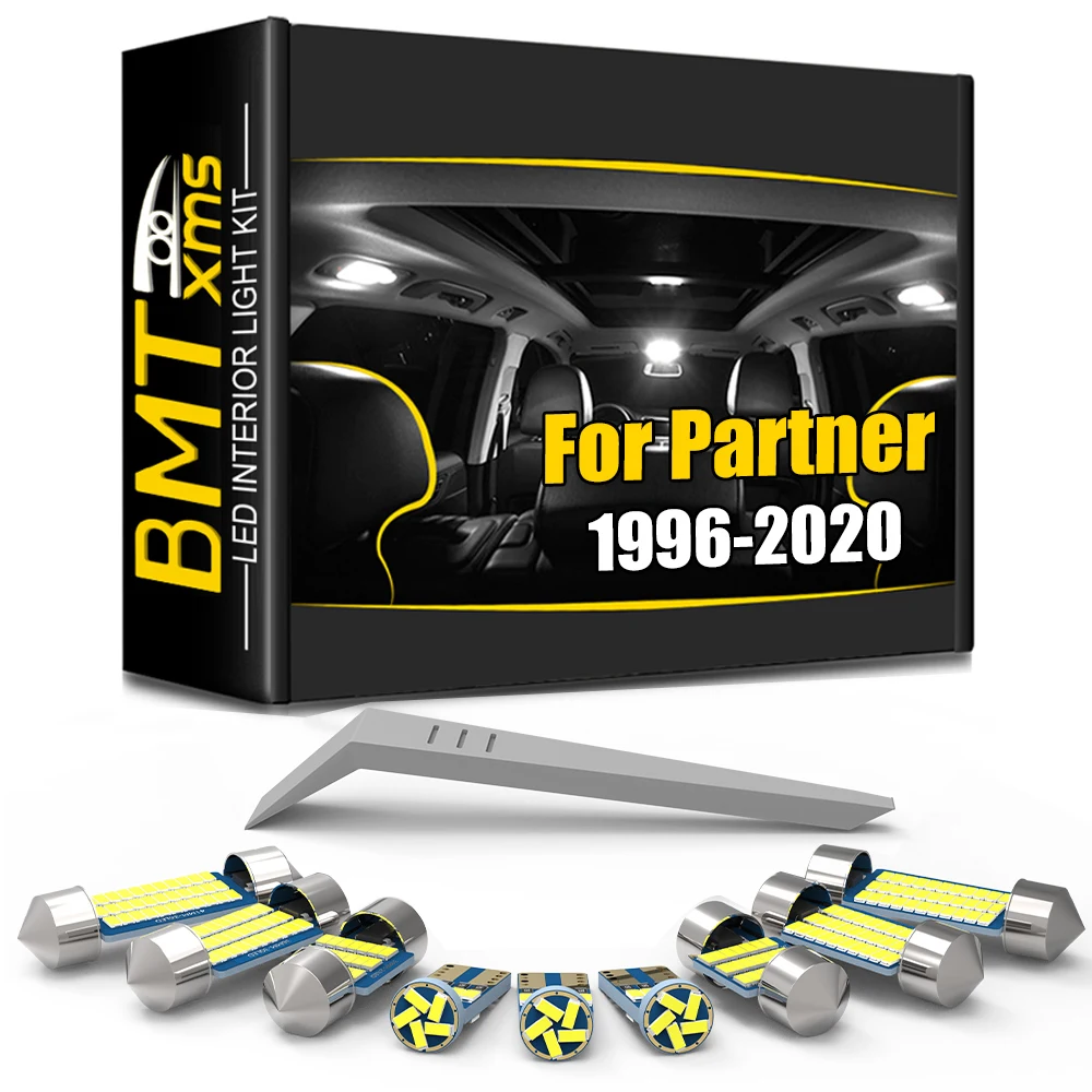 

BMTxms Canbus LED Interior Light For Peugeot Partner MPV 1996-2020 2000 2002 2006 2009 2012 2013 2015 2018 2019 Lamp Accessories