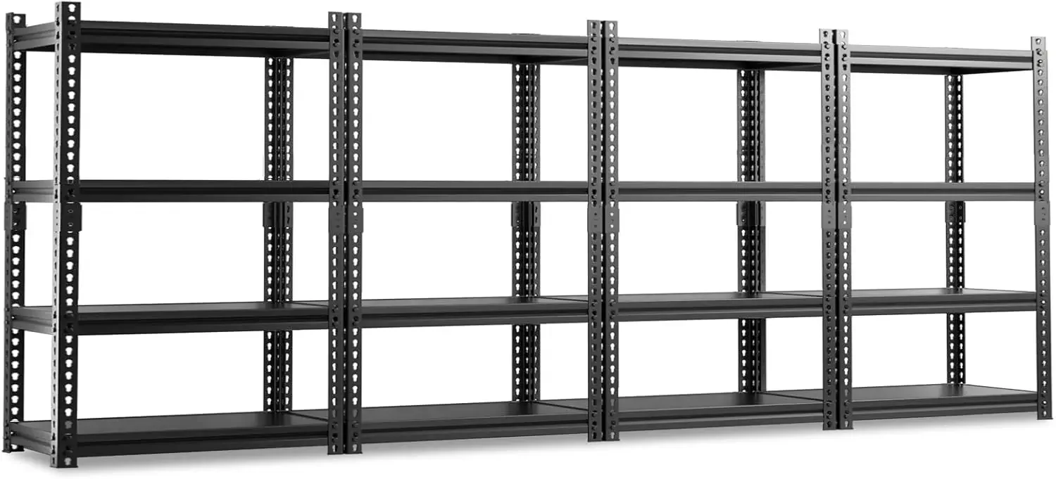 

LILYPELLE Garage Shelving Heavy Duty, 63" Metal Garage Storage Shelves, Adjustable 4 Tier Storage Shelves Large Shelving Unit