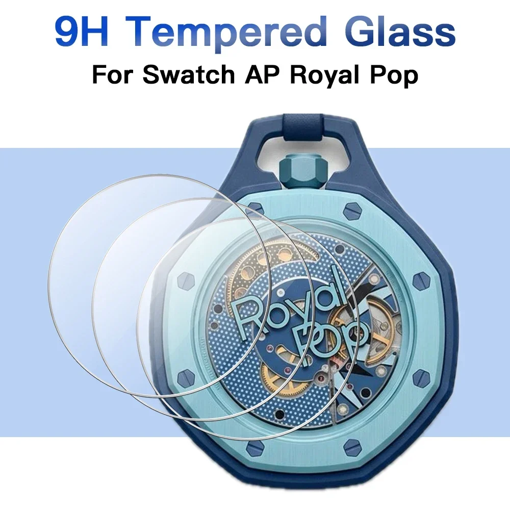 Tempered Glass for Swatch X AP Royal Pop Pocket Watch Screen Protector Anti-scratch Film Protective Cover Smartwatch Accessories