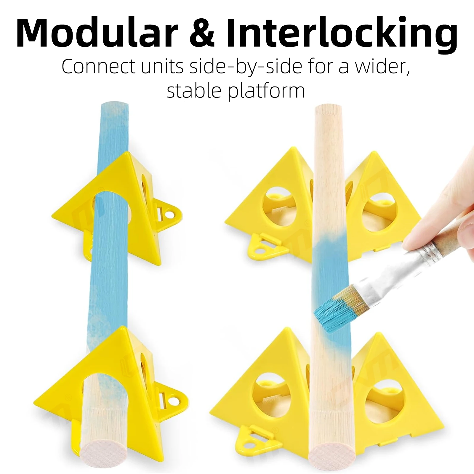 10 قطعة الهرم مثلث الطلاء دعم عدم الانزلاق لوحة بلاستيكية دائم النجارة اللوحة مجلس الوقوف DIY بها بنفسك أدوات الرش #3