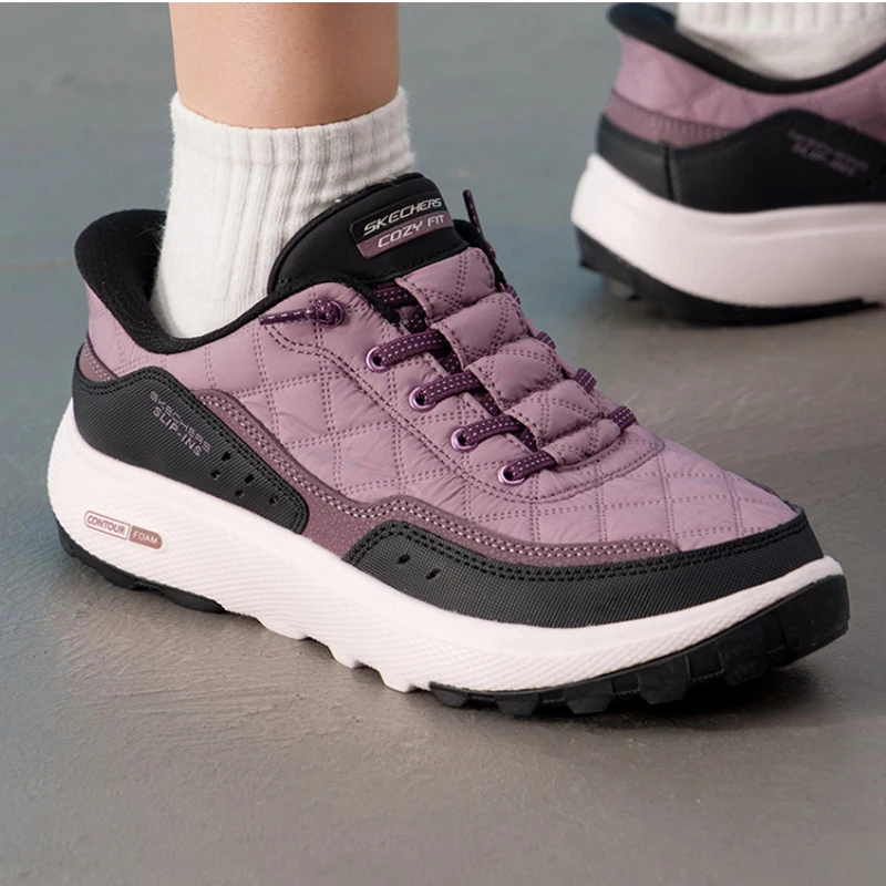 Skechers Women's Shoes Original Lightweight Fashionable Wear-Resistant Non-Slip New Fitness Training Outdoor Sports Hiking Shoes 180277-Prbk-1