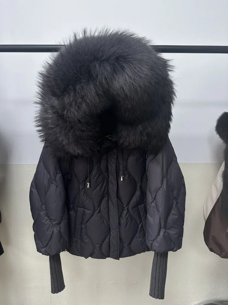 OFTBUY Duck Down Coat Casual Streetwear Puffer Jacket Women 2026 Winter Fashion Oversized Loose Warm Down Parka Outerwear