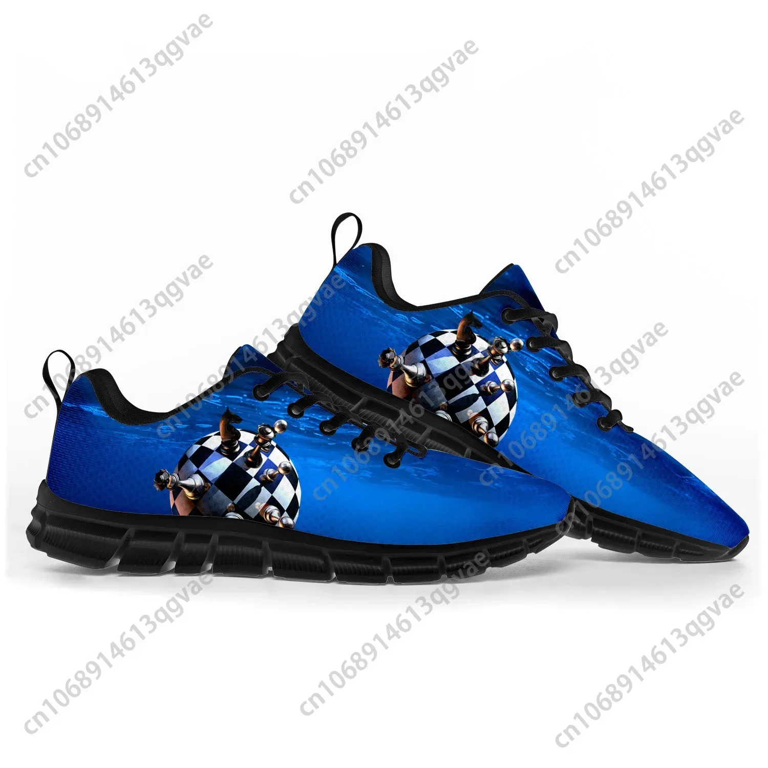 Chess International Pop Sports Shoes Mens Womens  Sneakers Casual Custom High Quality Couple Shoes Black