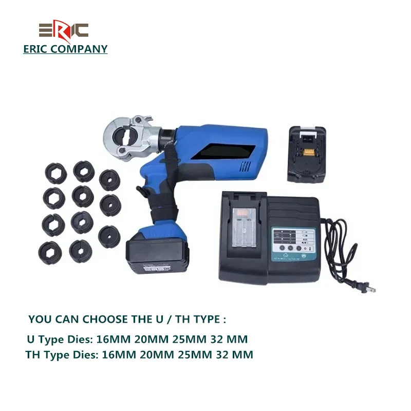 プロプレス16-300m電動油圧工具バッテリー式ケーブルラグ端子ワイヤー圧着機11個のダイス鋼切断工具